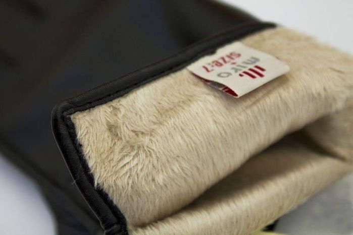 Зимові чорні жіночі рукавички з натуральної шкіри купити недорого в Ти Купи