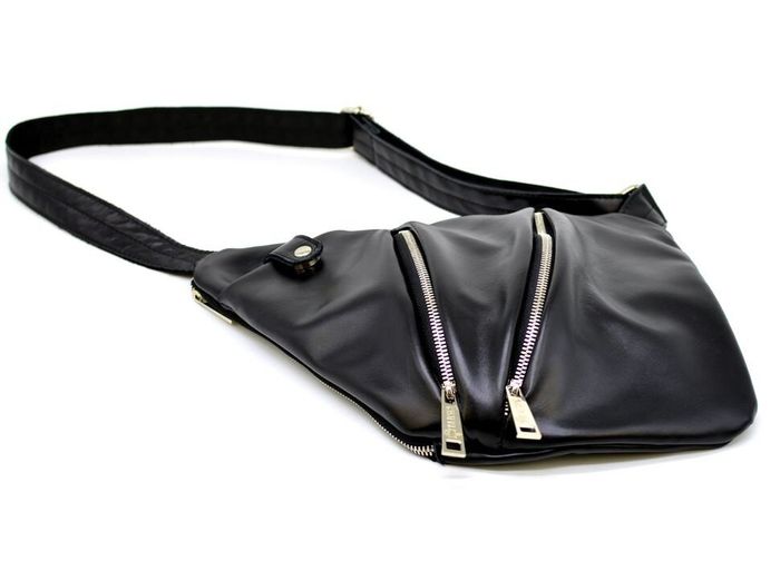 Чоловіча шкіряна сумка-слінг TARWA ga-6402-4lx Чорний купити недорого в Ти Купи