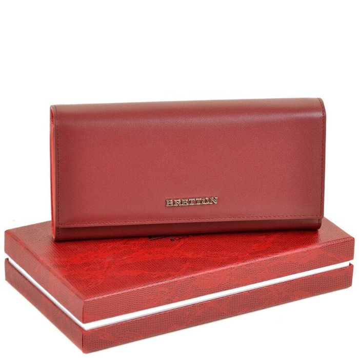 Кожаный кошелек Color Bretton W7237 d-red купить недорого в Ты Купи
