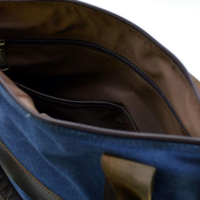 Комбинированная сумка унисекс TARWA rk-1355-4lx Синий; Коричневый купить недорого в Ты Купи