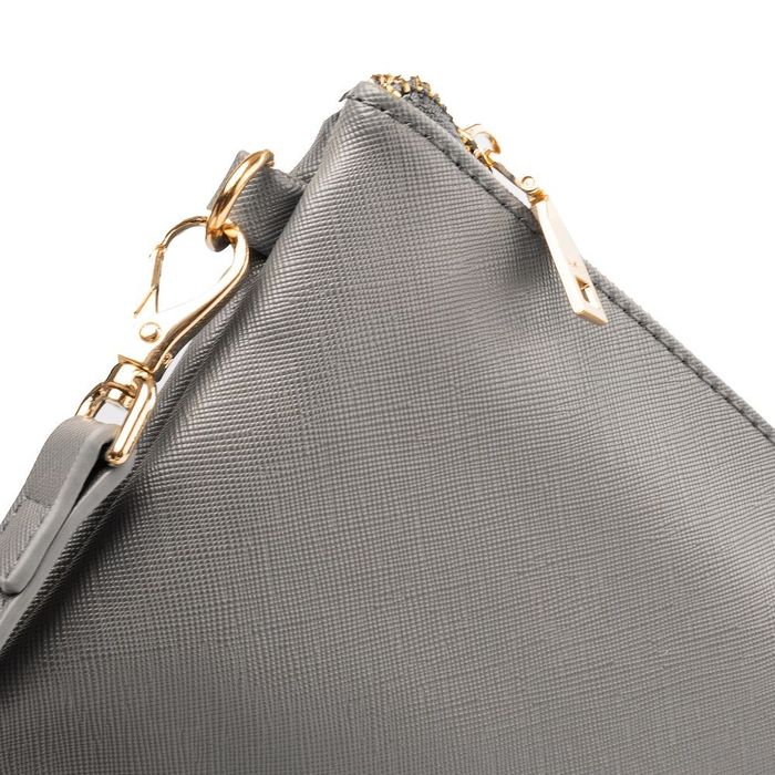 Жіноча сумка-клатч зі шкірозамінника AMELIE GALANTI A991705-grey купити недорого в Ти Купи