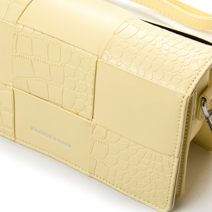 Жіноча сумочка зі шкірозамінника FASHION 22 8902 yellow купити недорого в Ти Купи