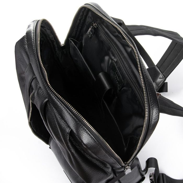 Чоловічий шкіряний рюкзак BRETTON BP 8003-67 black купити недорого в Ти Купи