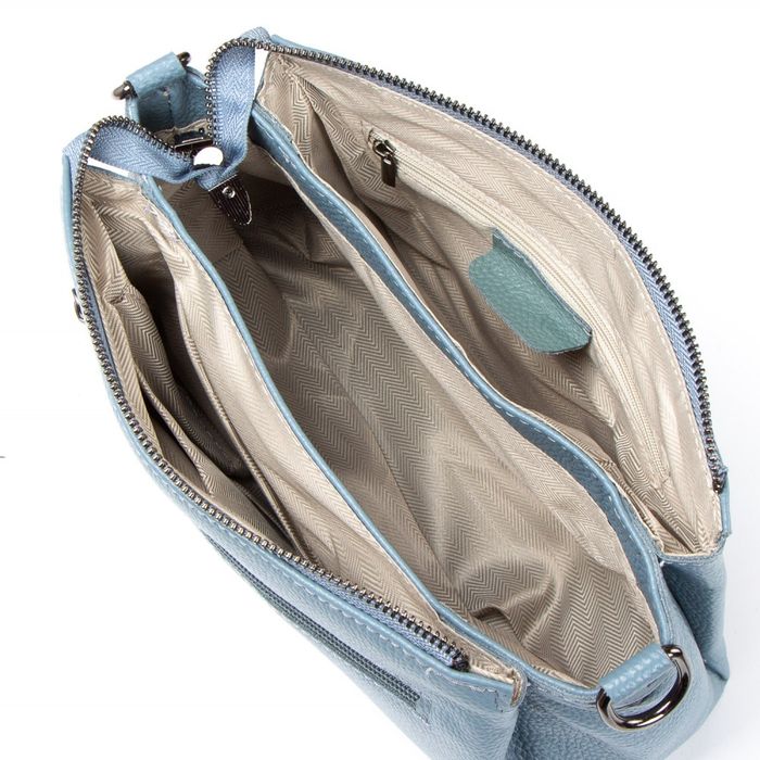 Жіноча шкіряна сумка ALEX RAI 99105-1 blue купити недорого в Ти Купи