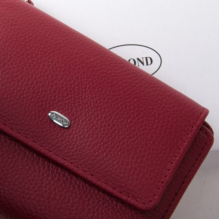 Жіночий шкіряний гаманець Classik DR. BOND WN-1 bordeaux-red купити недорого в Ти Купи