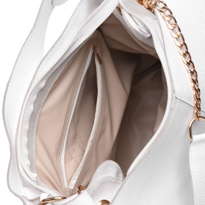 Женская кожаная сумка Ricco Grande 1L887-white купить недорого в Ты Купи