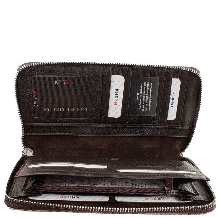 Кожаный кошелек KARYA SHI1118-011 купить недорого в Ты Купи