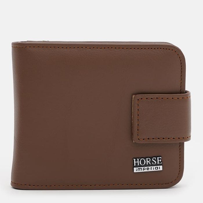 Чоловічий шкіряний портмоне Horse Imperial K1029l-brown купити недорого в Ти Купи