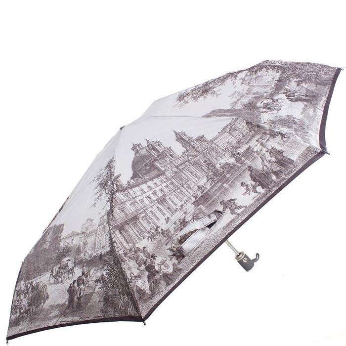 Серый Женский автоматический зонтик с принтом ZEST купить недорого в Ты Купи