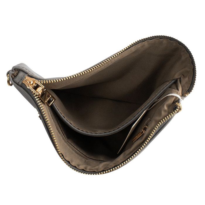 Жіноча сумка-клатч зі шкірозамінника AMELIE GALANTI A991705-grey купити недорого в Ти Купи