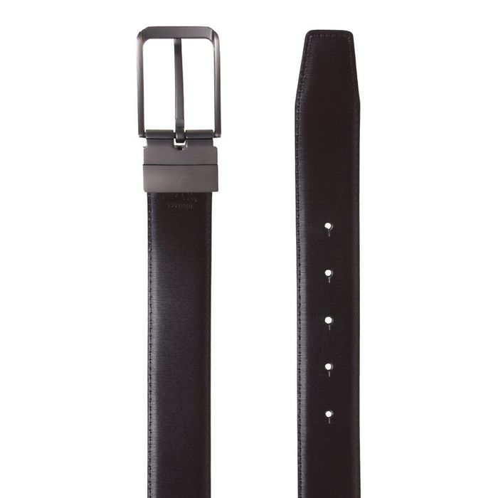 Двусторонний кожаный ремень Borsa Leather v1n020-2 купить недорого в Ты Купи
