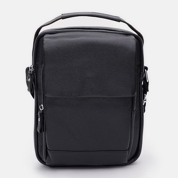 Чоловіча шкіряна сумка Keizer K19747a-black купити недорого в Ти Купи