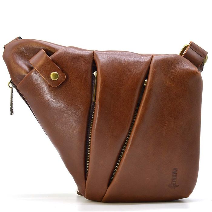 Мужская кожаная сумка-слинг TARWA GB-6402-3md купить недорого в Ты Купи