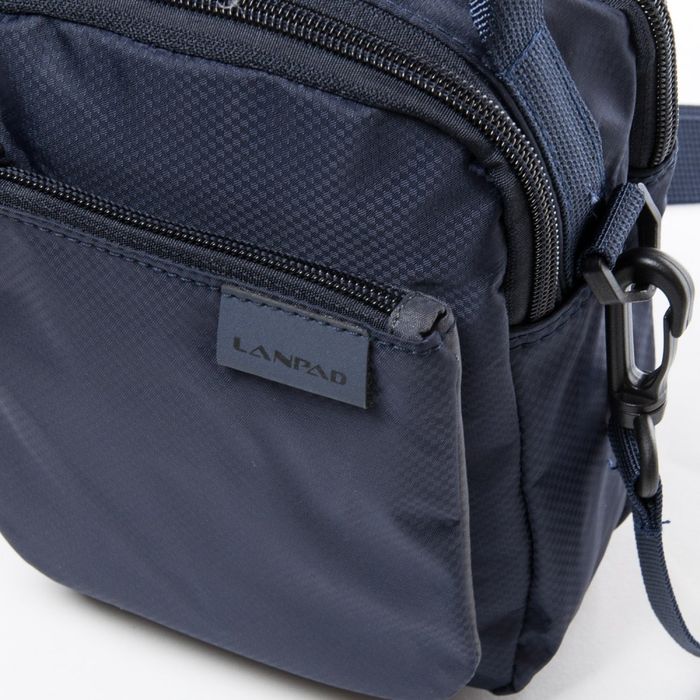 Мужская сумка через плечо и на пояс Lanpad 53230 blue купить недорого в Ты Купи