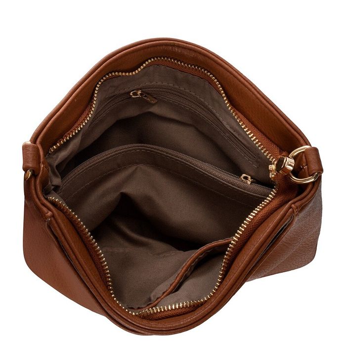 Жіноча сумка-клатч зі шкірозамінника AMELIE GALANTI a991511-l.brown купити недорого в Ти Купи