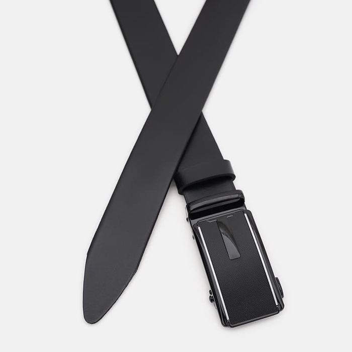 Мужской кожаный ремень Borsa Leather 125v1genav34-black купить недорого в Ты Купи