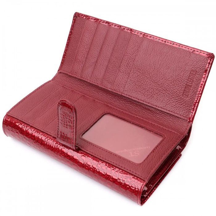 Женский лаковый кожаный кошелек ST Leather 22682 купить недорого в Ты Купи