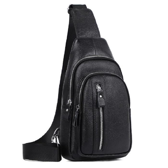 Сумка на одну шлейку черная Tiding Bag FL-A25F-5055A купить недорого в Ты Купи
