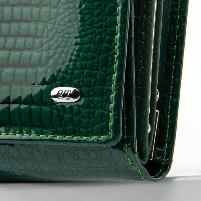 Жіночий гаманець зі шкіри LR SERGIO TORRETTI WS-10 dark-green купити недорого в Ти Купи