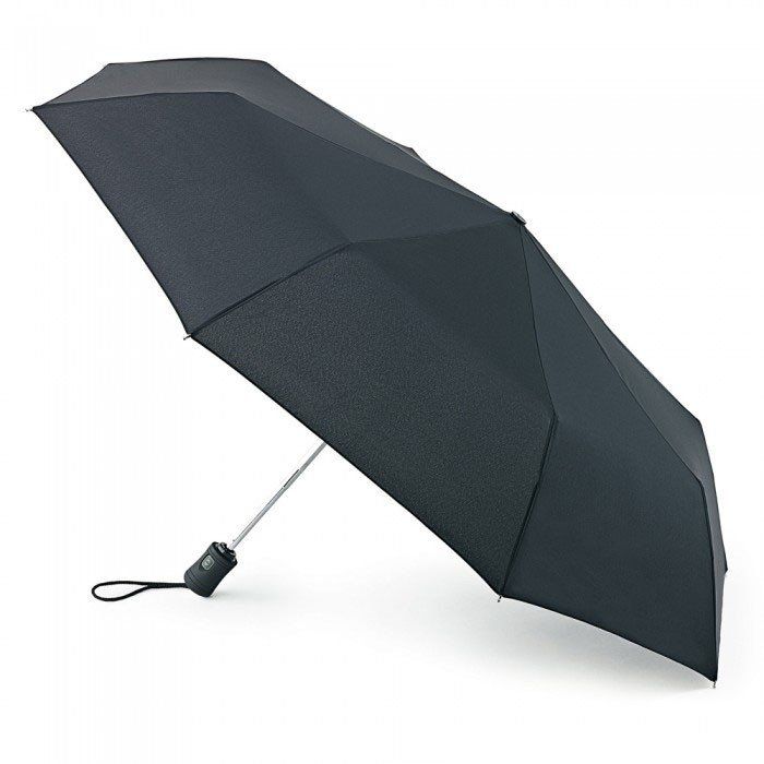 Чоловіча парасолька автомат FULTON OPEN and CLOSE-3 L345 - BLACK купити недорого в Ти Купи