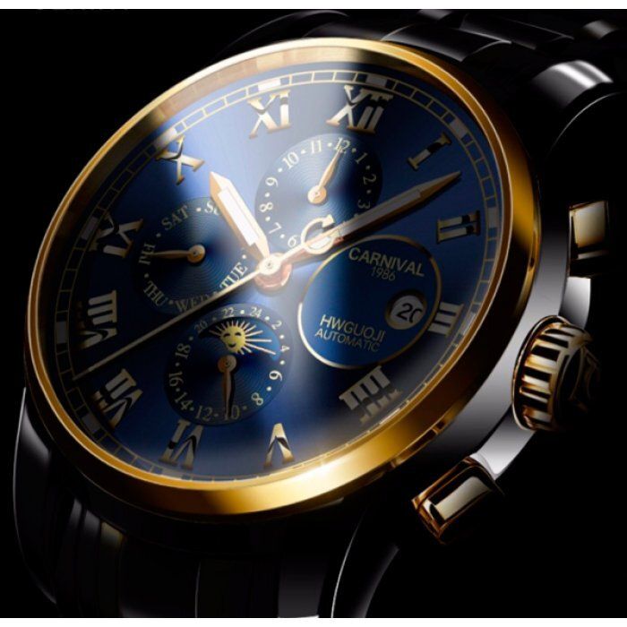 Чоловічі механічний наручний годинник Carnival London (8704) купити недорого в Ти Купи