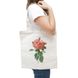 Мінімалістична екосумка шопер з квітами Цвіт французької троянди ND0501