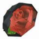 Женский складной зонт полуавтомат Feeling Rain Черный (469-1)