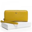 Шкіряний жіночий гаманець Classic DR. BOND W38 yellow