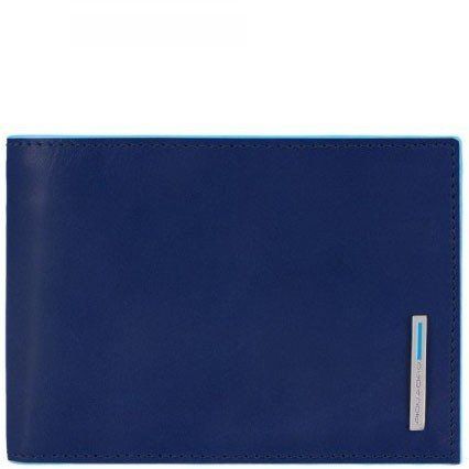 Синє шкіряне чоловіче портмоне Piquadro Blue Square (PU1392B2_BLU3) купити недорого в Ти Купи