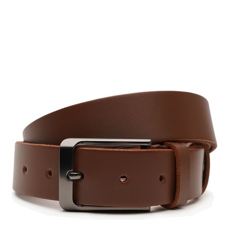 Мужской кожаный ремень Borsa Leather V1125FX46-brown купить недорого в Ты Купи