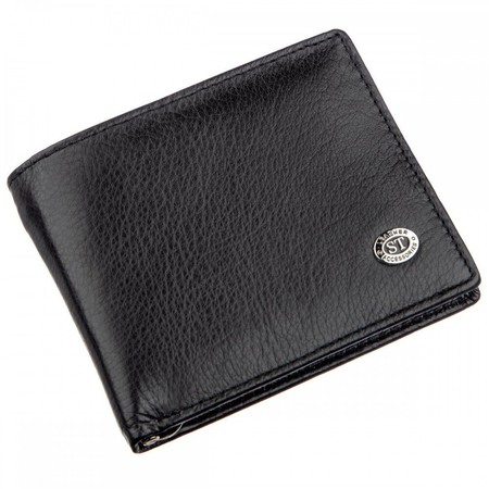 Мужское портмоне из натуральной кожи ST Leather 18837 Черный купить недорого в Ты Купи
