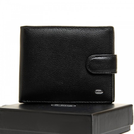 Кожаный мужской кошелек Classic DR. BOND M2213 black купить недорого в Ты Купи