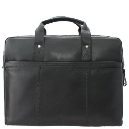 Мужская кожаная сумка для ноутбука Visconti ANDERSON ML-24 BLK купить недорого в Ты Купи