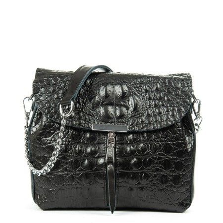 Женская кожаная сумка ALEX RAI 9342 black croco купить недорого в Ты Купи