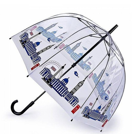 Женский прозрачный механический зонт-трость Fulton The National Gallery Birdcage-2 купить недорого в Ты Купи