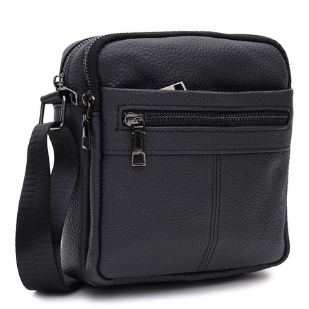 Mужская кожаная сумка Keizer K18015bl-black купить недорого в Ты Купи