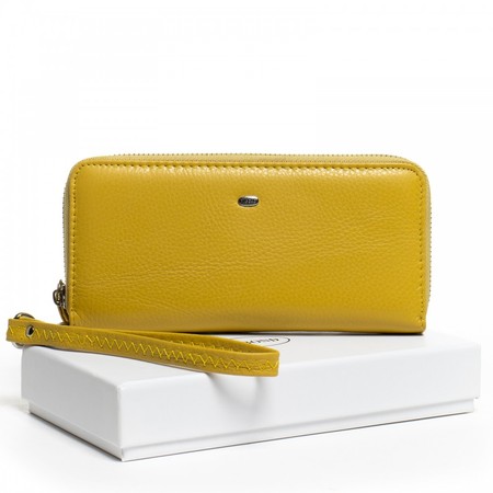Шкіряний жіночий гаманець Classic DR. BOND W38 yellow купити недорого в Ти Купи