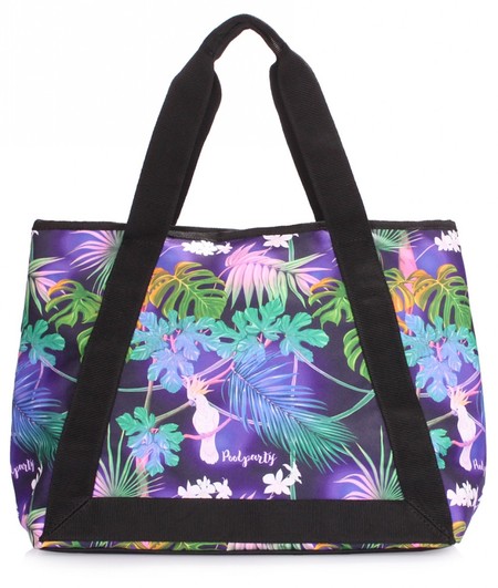 Летняя сумка из полиэстера POOLPARTY laguna-jungle купить недорого в Ты Купи