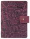 Обкладинка для паспорта зі шкіри Hi Art «Let's Go Travel» PB-02/1 Shabby Plum Фіолетовий купити недорого в Ти Купи
