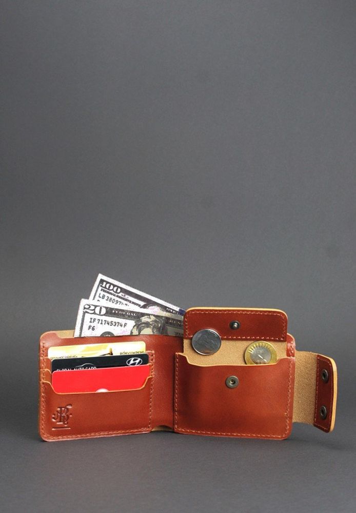 Чоловіче портмоне зі шкіри ручної роботи BlankNote bn-pm-9-k купити недорого в Ти Купи