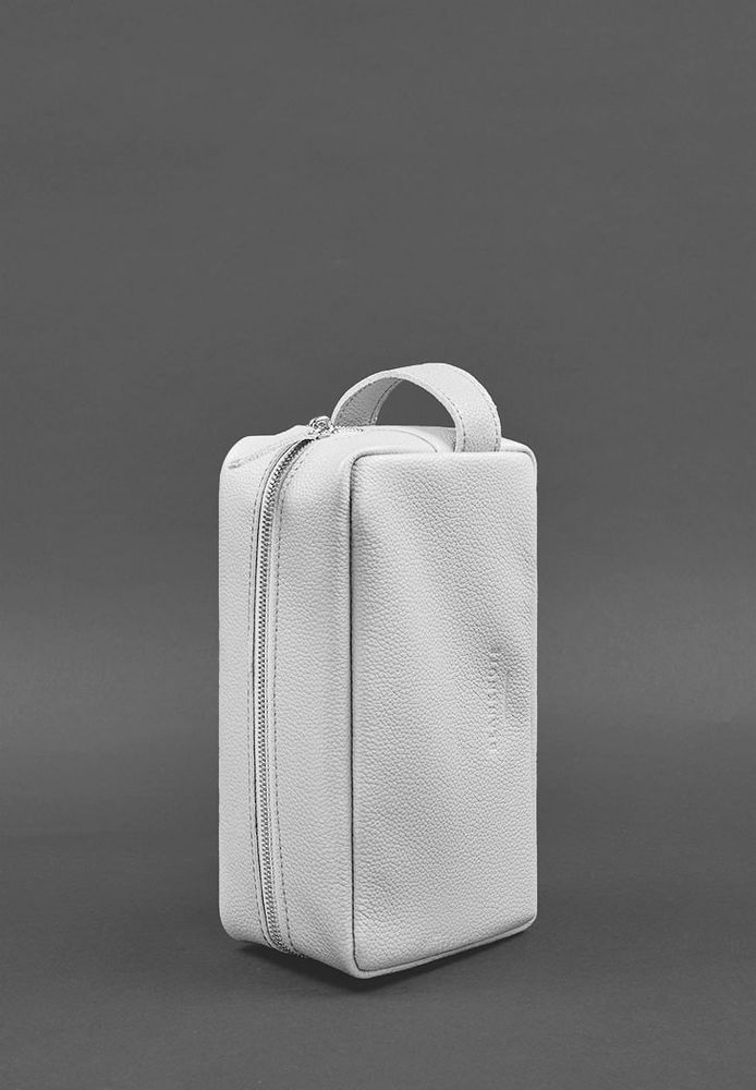 Жіноча шкіряна косметична сумка 6.0 Білий флотар BN-CB-6-White купити недорого в Ти Купи