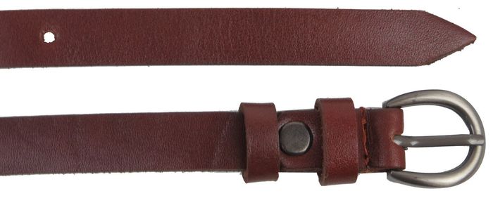 Женский кожаный ремень Skipper 1412-15 коричневый купить недорого в Ты Купи