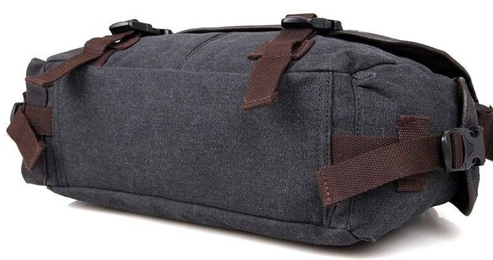 Чоловіча тканинна сумка Vintage 14413 Темно-сірий купити недорого в Ти Купи