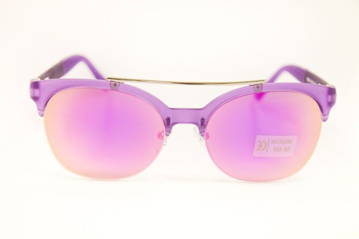 Солнцезащитные поликарбонатные очки BR-S женские фиолетовые купить недорого в Ты Купи