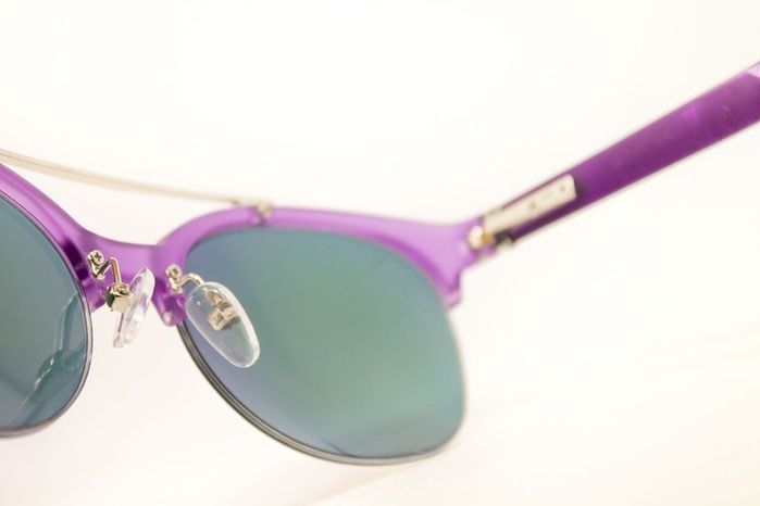 Сонцезахисні полікарбонатні окуляри жіночі фіолетові купити недорого в Ти Купи