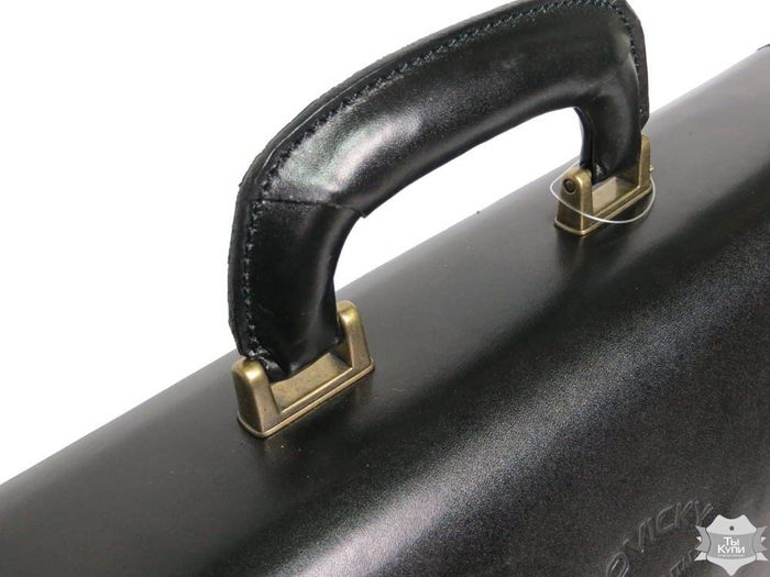 Мужской черный портфель из натуральной кожи Rovicky AWR-5 купить недорого в Ты Купи