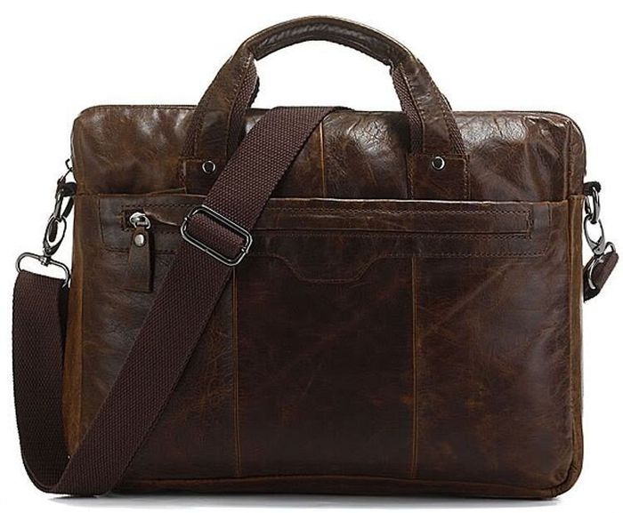 Мужская кожаная коричневая сумка с отделом для нэтбука Vintage 14059 Коричневый купить недорого в Ты Купи
