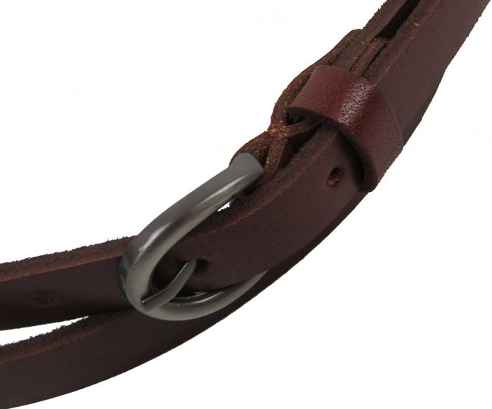 Женский кожаный ремень Skipper 1412-15 коричневый купить недорого в Ты Купи