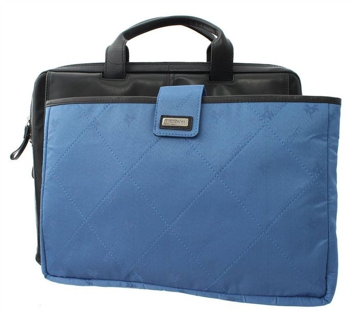 Чоловіча шкіряна сумка для ноутбука Visconti ANDERSON ML-24 BLK купити недорого в Ти Купи