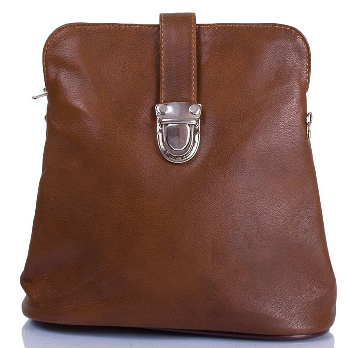 Женская кожаная коричневая сумка TUNONA SK2417-24 купить недорого в Ты Купи